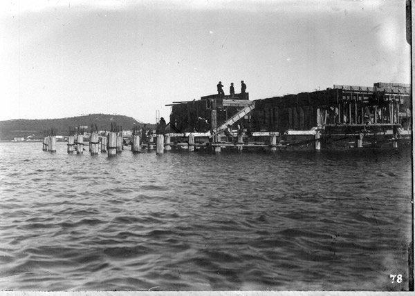 Costruzione dell'impianto Ilva di Bagnoli,1906, archivio ICSR